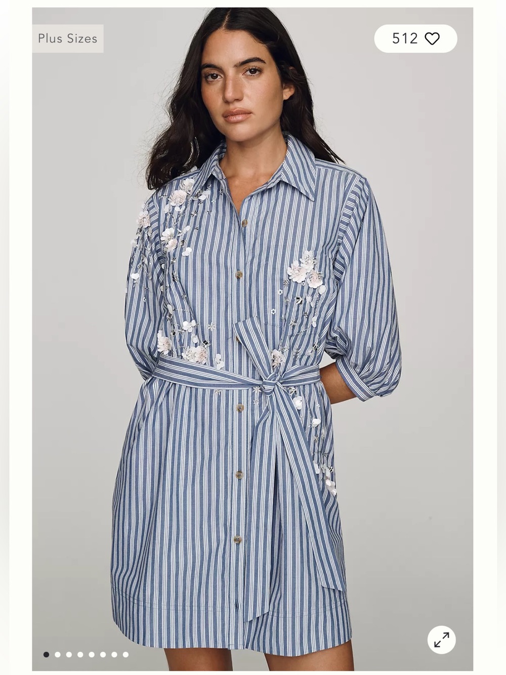 NWT Anthropology Maeve Mona Mini Shirtdress